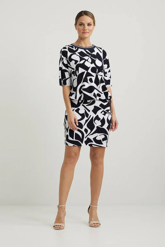 Abstract Drawstring Top - Image 5