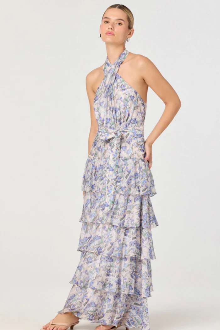 Adamaris Tiered Halter Maxi Dress - Image 5