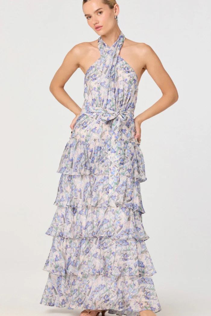 Adamaris Tiered Halter Maxi Dress - Image 7