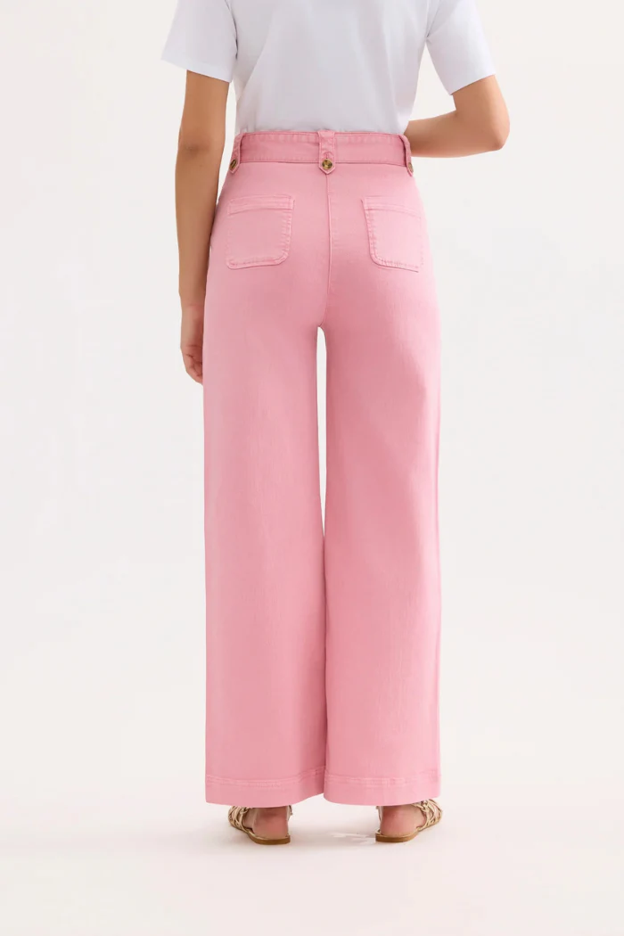 Alina Wide High Waisted Jeans - Image 4