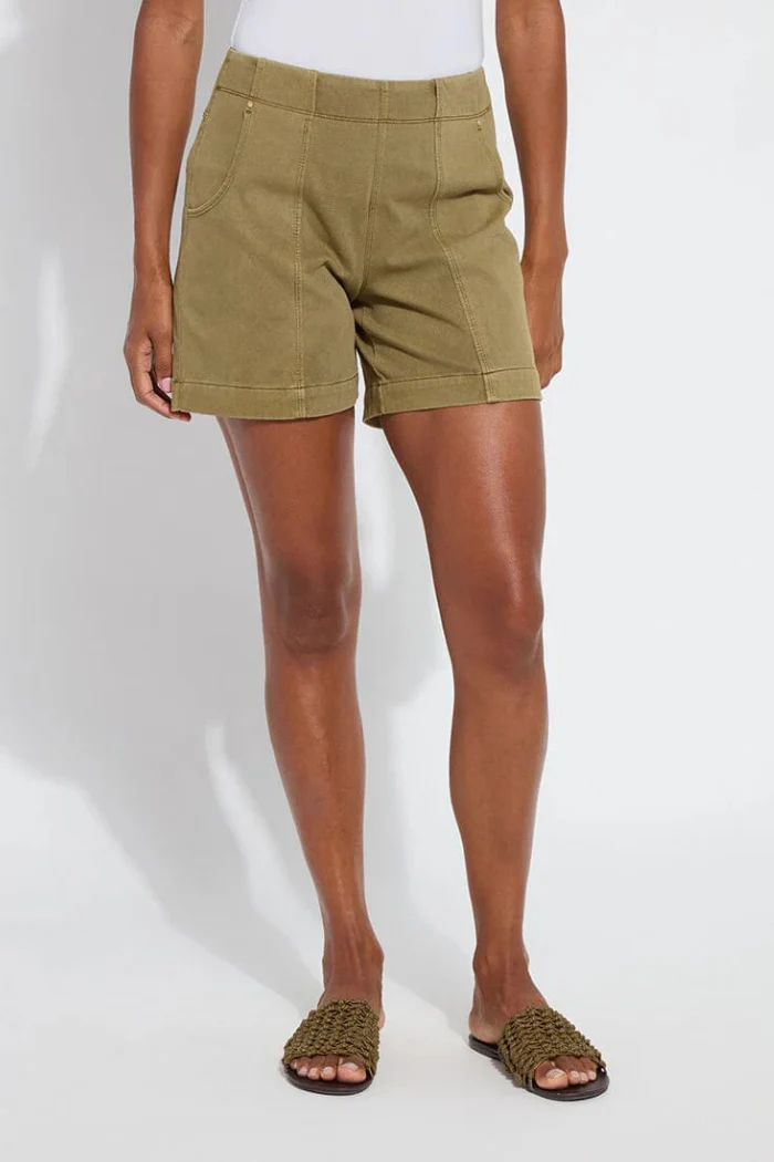 Amira Denim Short - Antique Wash Green - Image 2