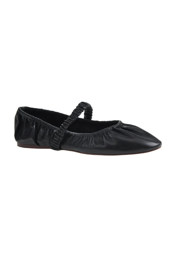 Avery Mary Jane Flat - Smooth Black