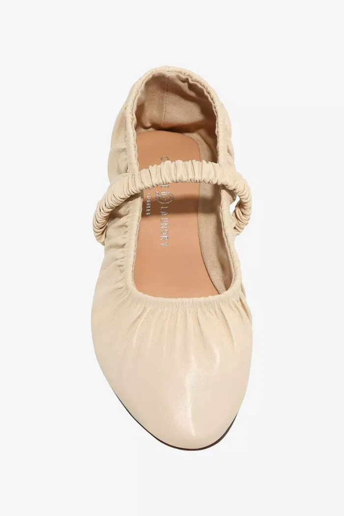 Avery Mary Jane Flat - Smooth Cream - Image 3