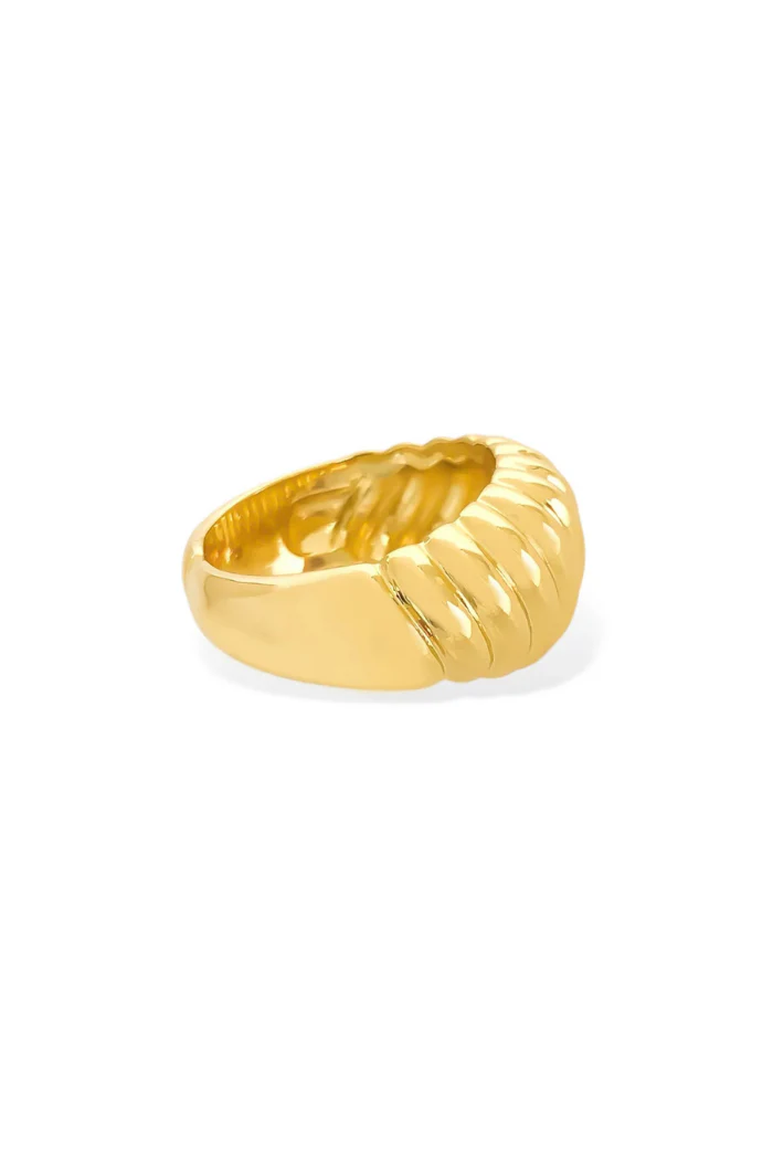 The Shrimp Ribbed Ring - Image 3