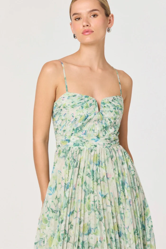 ASTR the Label Bayley Floral Pleated Midi Dress – Romantic Wedding Guest & Garden Party Style - Image 6