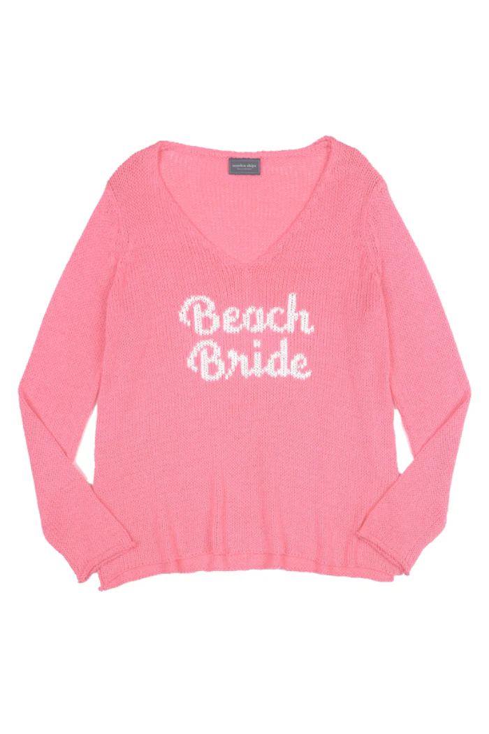 Wooden Ships Beach Bride Cotton Knit V-Neck Sweater - Image 8