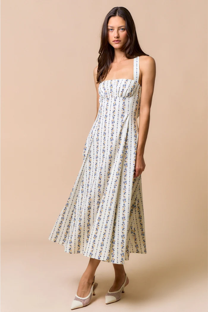 Bluebell Floral Halter Midi Dress - Image 2