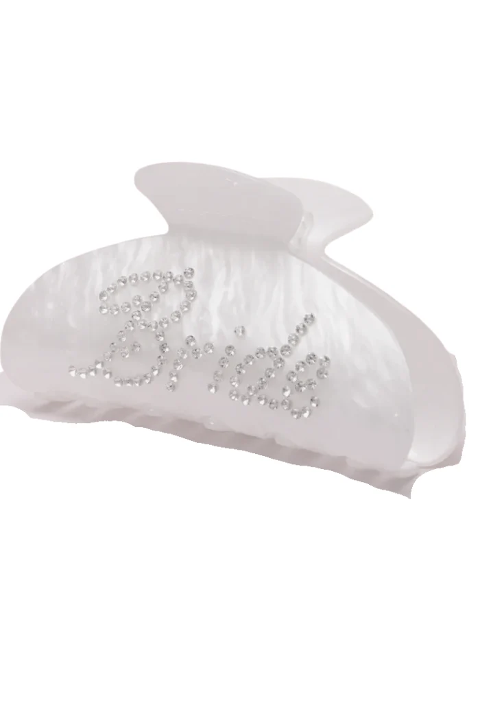 "Bride" Pearlescent Hair Clip