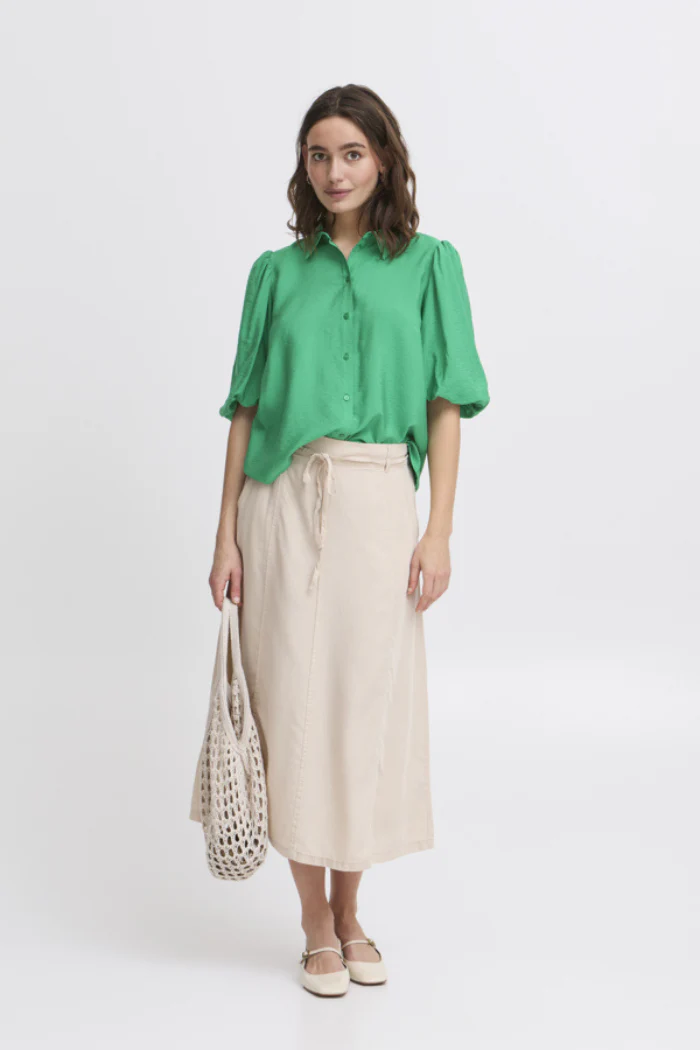 BYIbine Short Sleeve Balloon Blouse