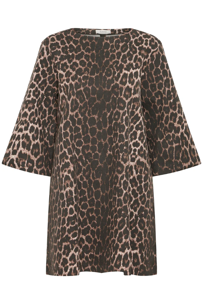 Kenna Leopard Print Mini Shift Dress – Effortless Animal Print Style - Image 6