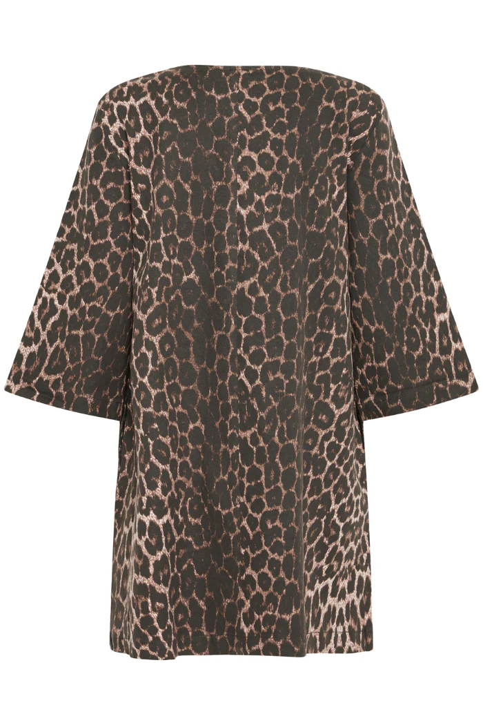 Kenna Leopard Print Mini Shift Dress – Effortless Animal Print Style - Image 8