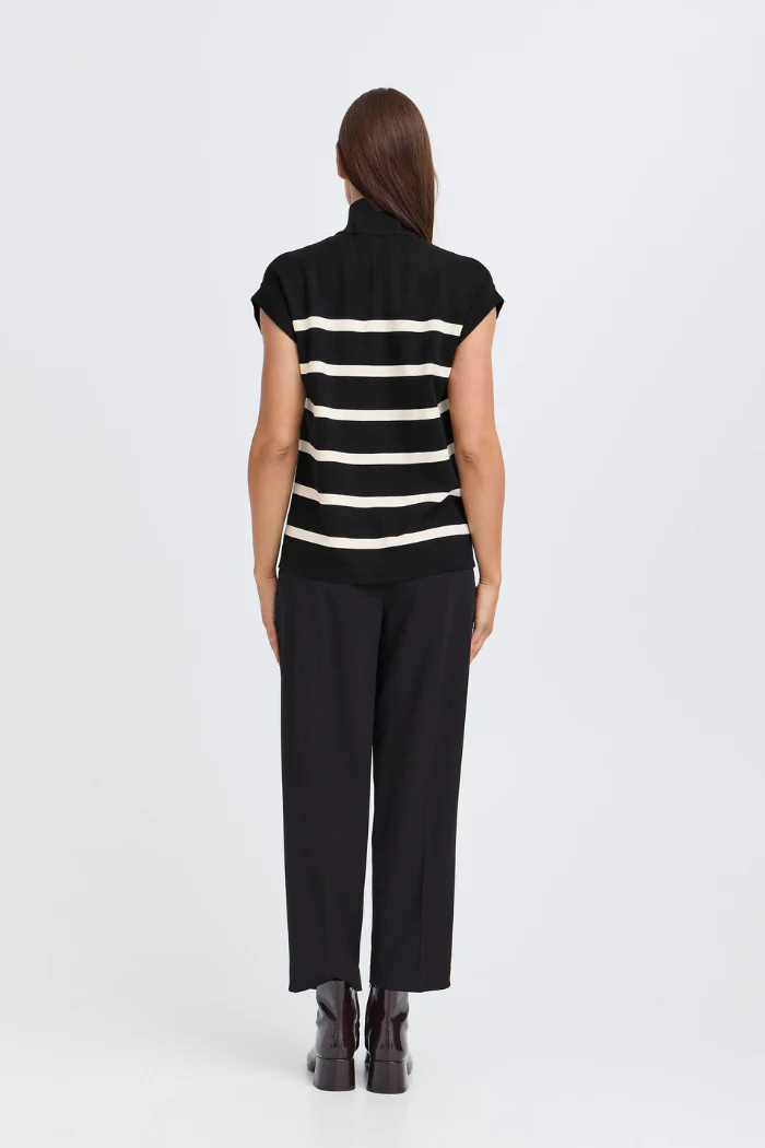 BYMmorla Zipper Vest - Black Mix - Image 3