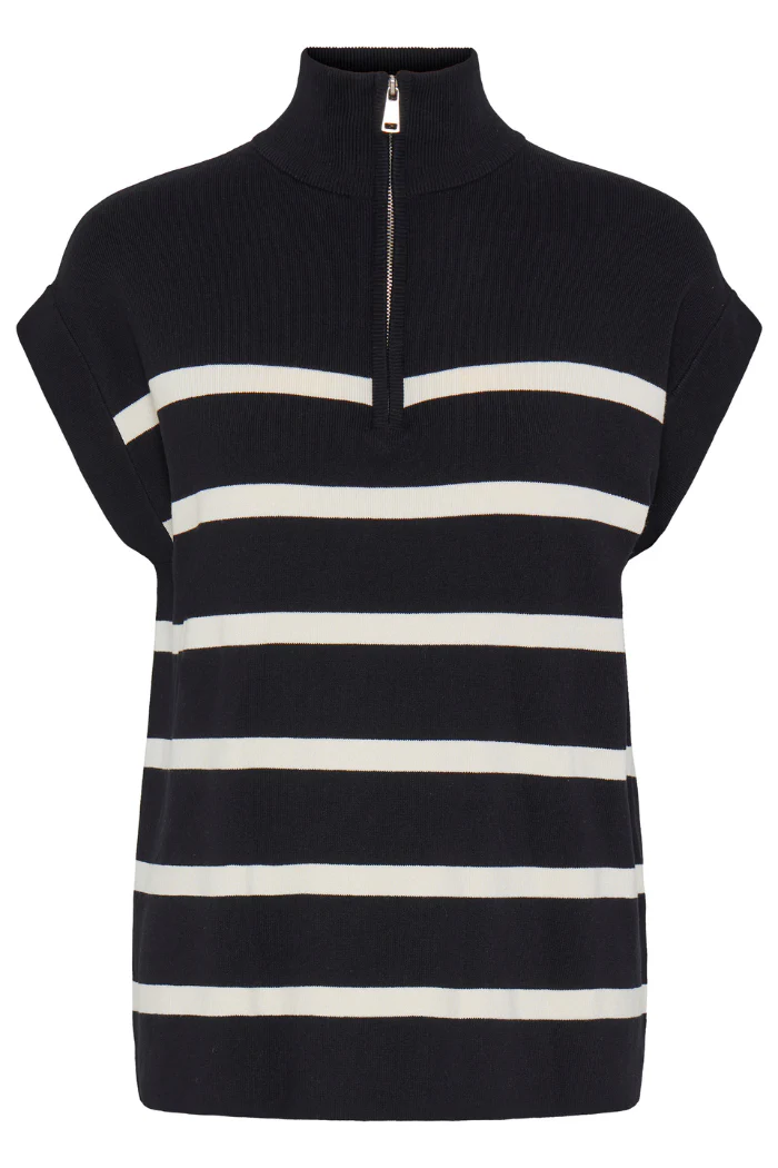 BYMmorla Zipper Vest - Black Mix - Image 6