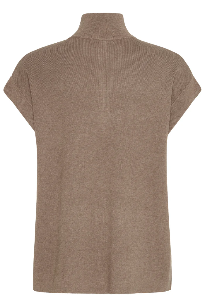 BYMmorla Zipper Vest - Walnut Melange - Image 7
