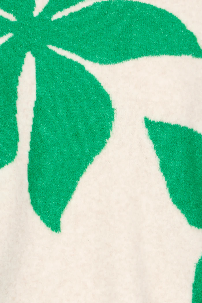 BYOmea Graphic Flower Knit Sweater - Image 10