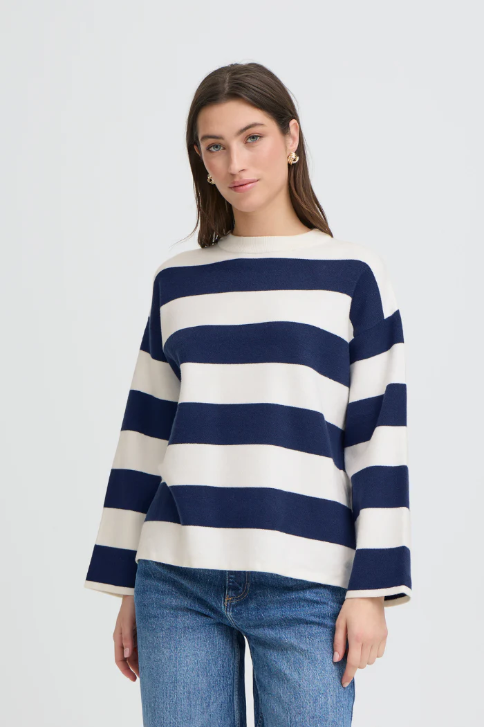 BYOtari Wide Stripe Knit Sweater