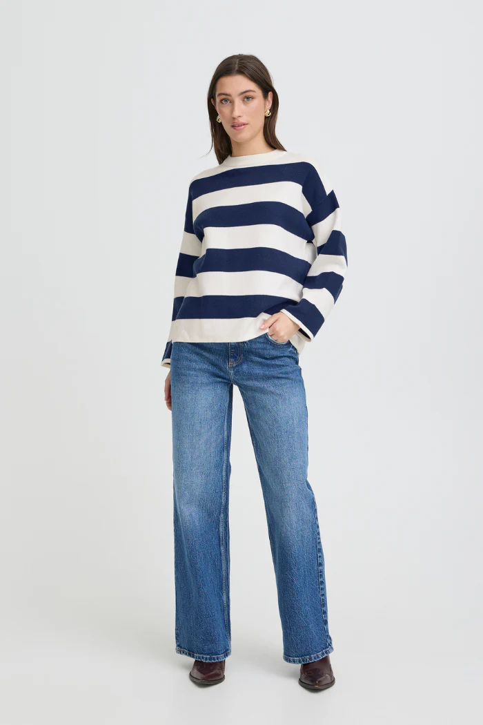 BYOtari Wide Stripe Knit Sweater - Image 4