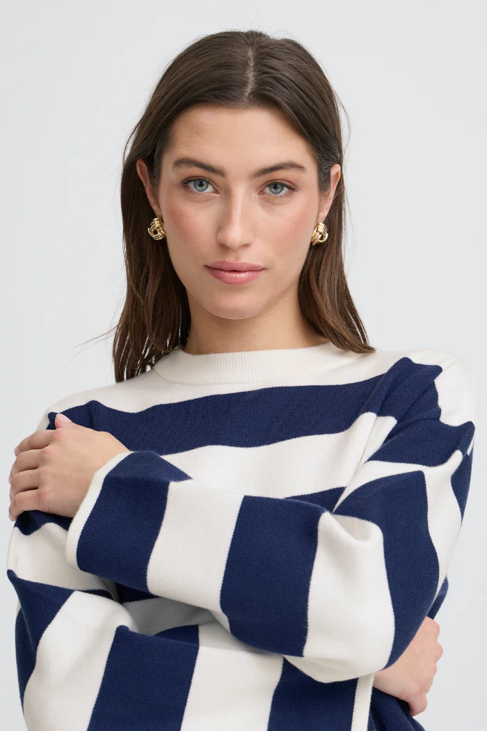 BYOtari Wide Stripe Knit Sweater - Image 5