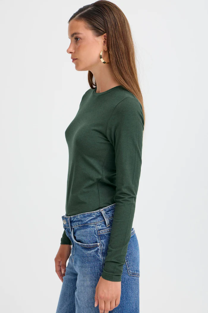BYPamila Long Sleeve Jersey Tee - Green Gables - Image 3