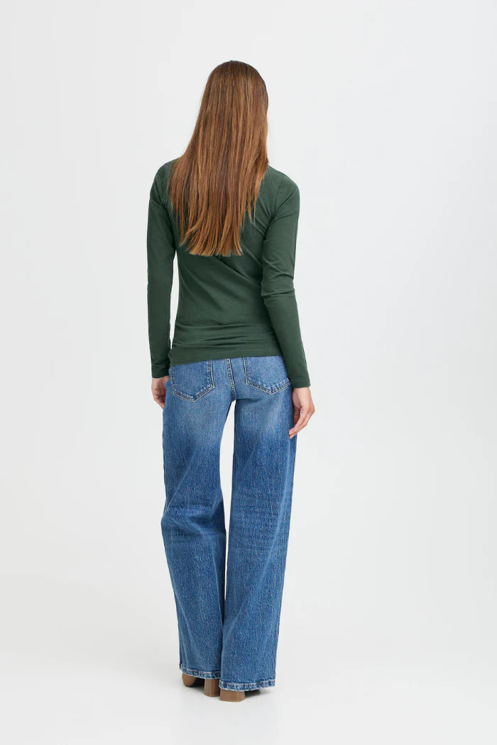 BYPamila Long Sleeve Jersey Tee - Green Gables - Image 5