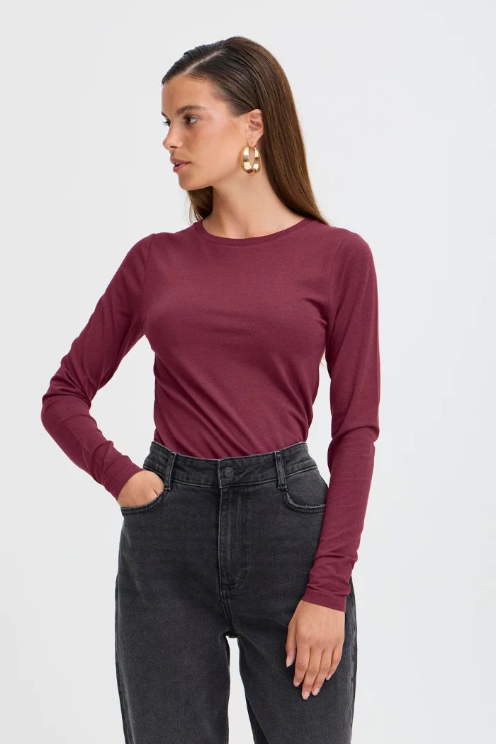 BYPamila Long Sleeve Jersey Tee - Port Royale