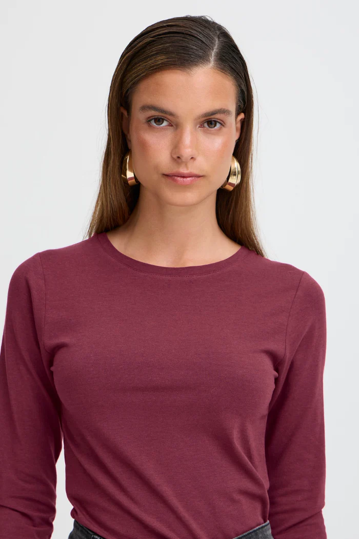 BYPamila Long Sleeve Jersey Tee - Port Royale - Image 2