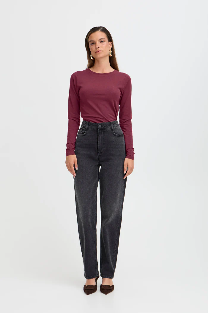 BYPamila Long Sleeve Jersey Tee - Port Royale - Image 3