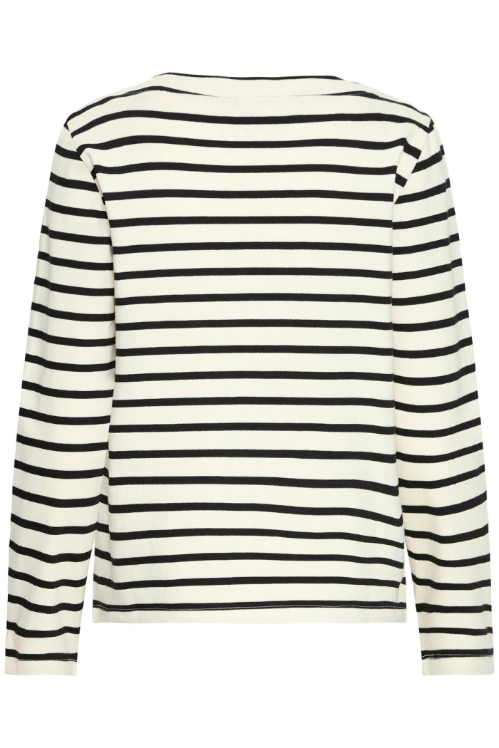 BYSaima Striped Boatneck Long Sleeve Tee - Image 7