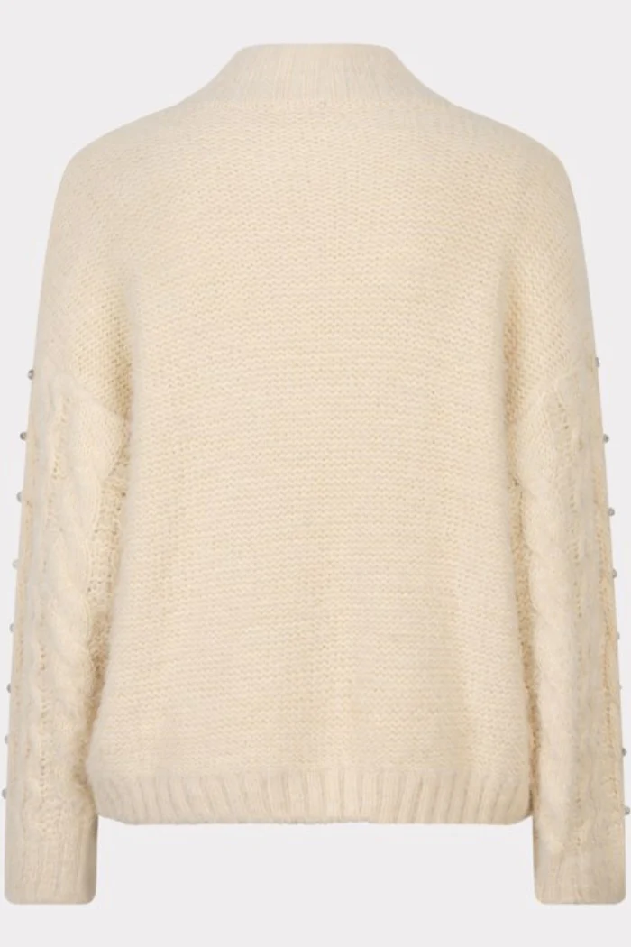 Cable Sweater with Crystal Embellishment - Image 6