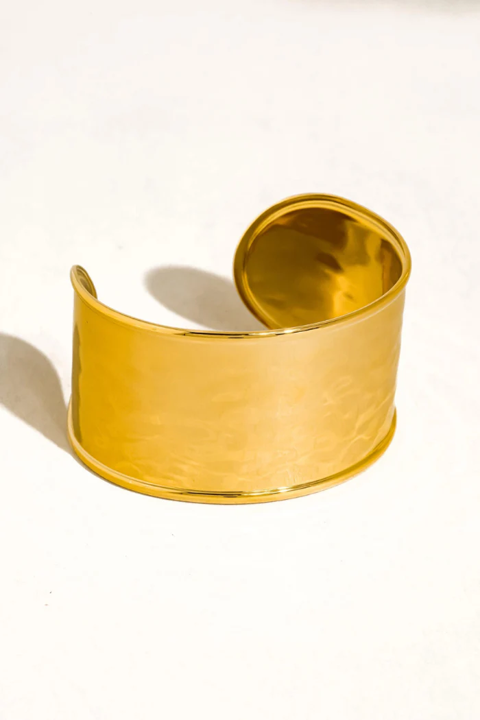 Calric Wide Statement Cuff Bracelet - Image 2