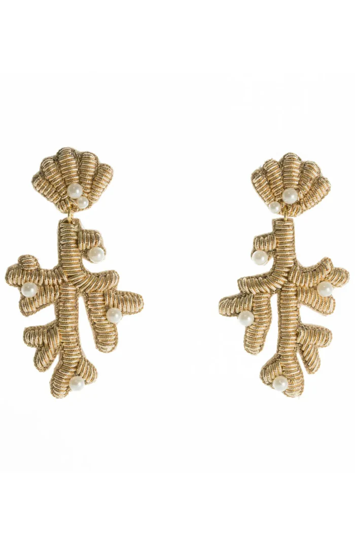 Capri Coral Earrings - Image 2