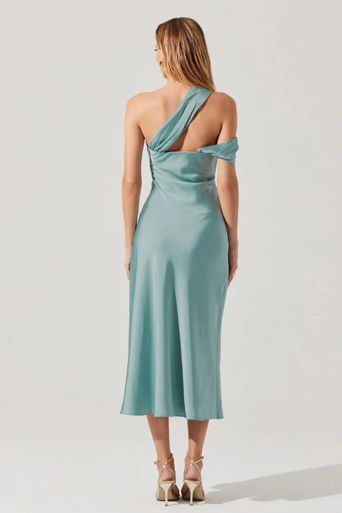 Cersei One Shoulder Midi Dress - Image 3