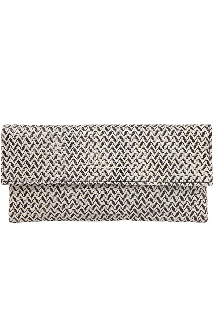 Chevron Straw Clutch - Image 2