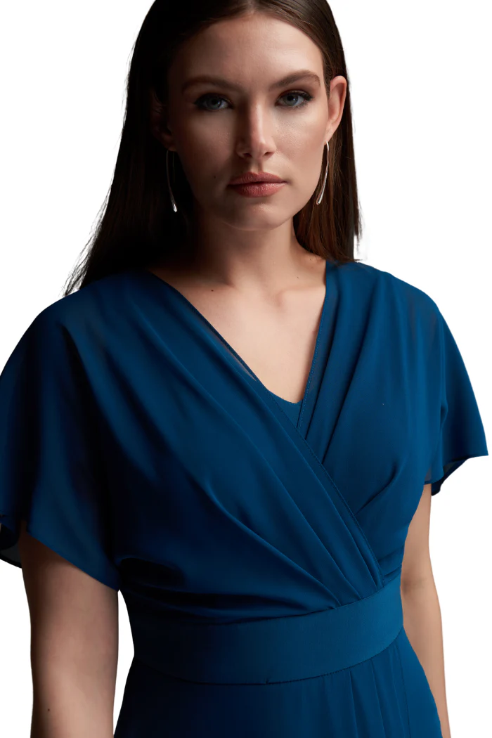 Chiffon Tea Length Dress - Image 3