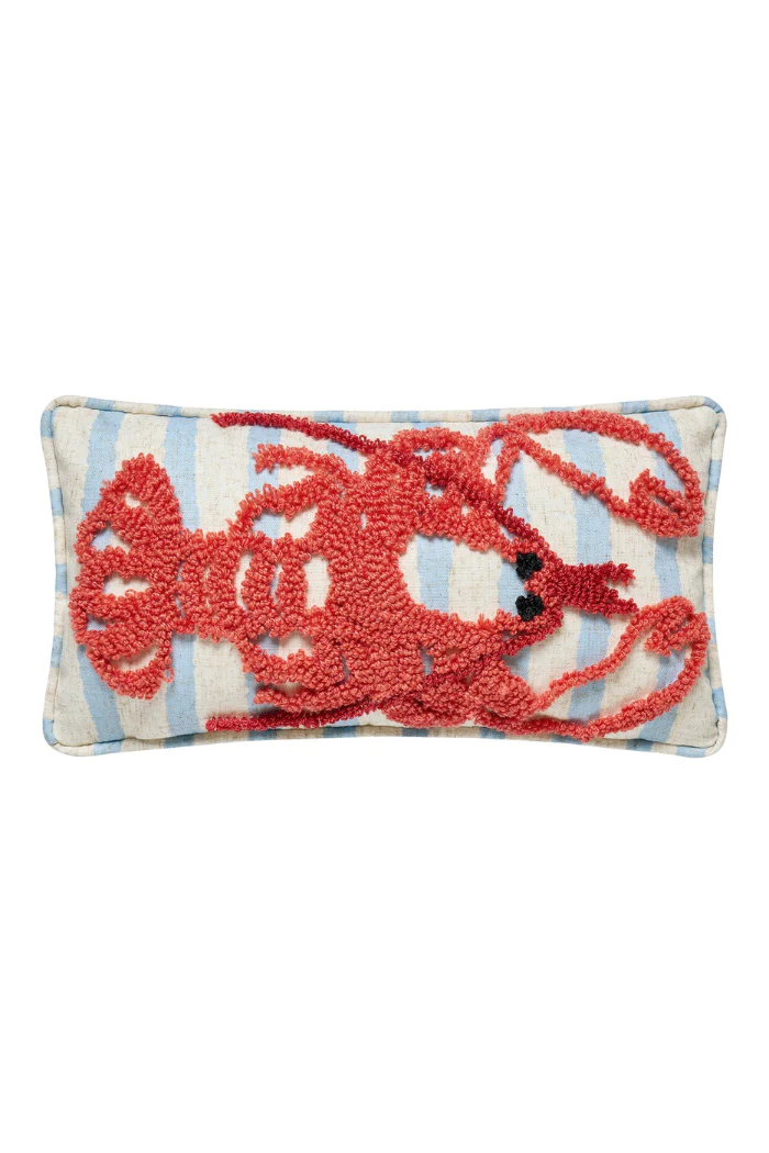 Coastal Lobster Tufted Hook Pillow - Image 3