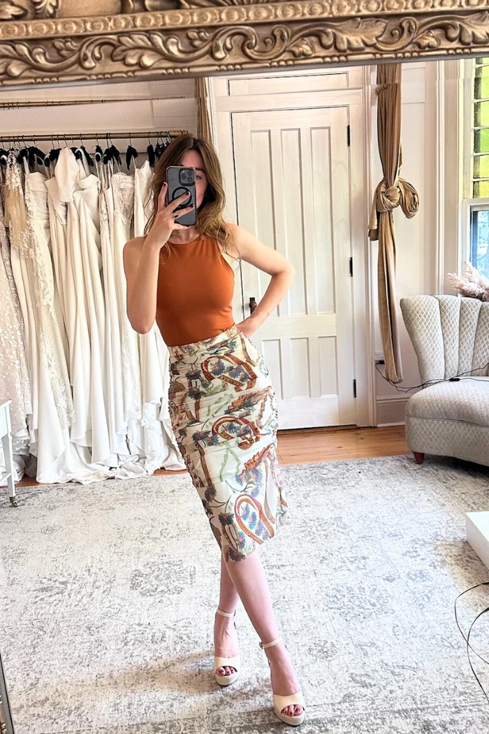 Colette Ruched Skirt - Jumanji