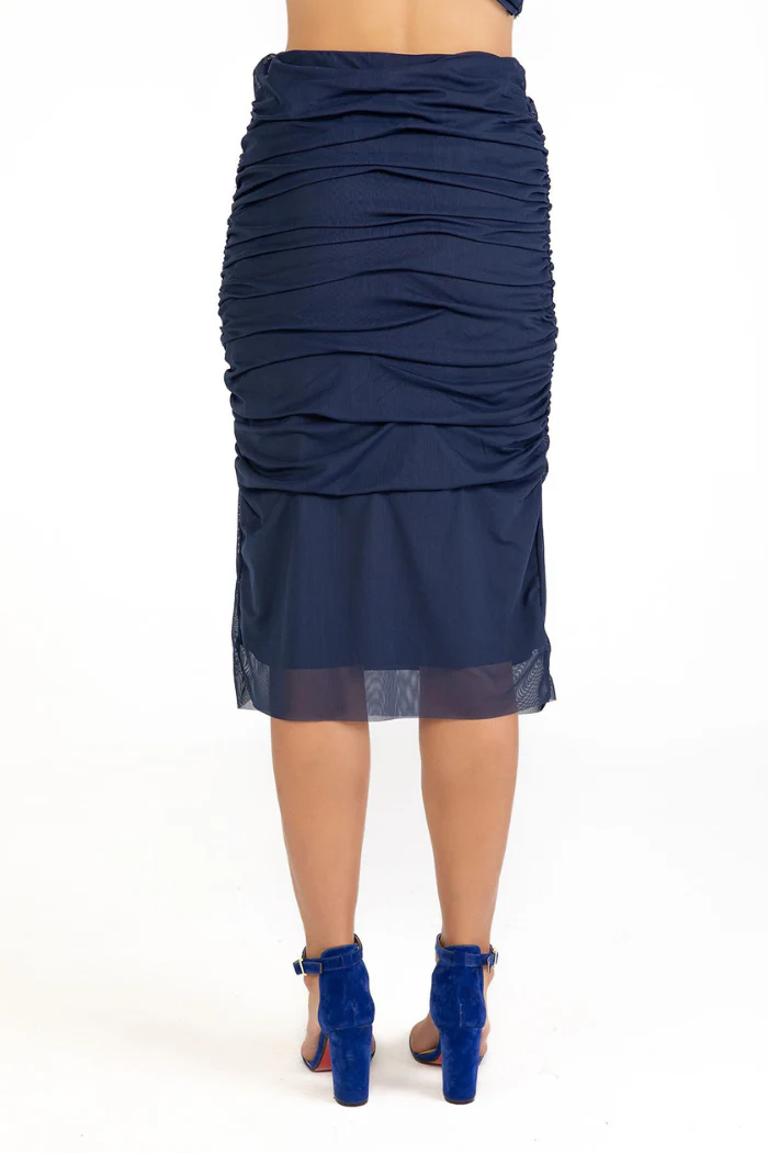 Colette Ruched Mesh Skirt - Image 3
