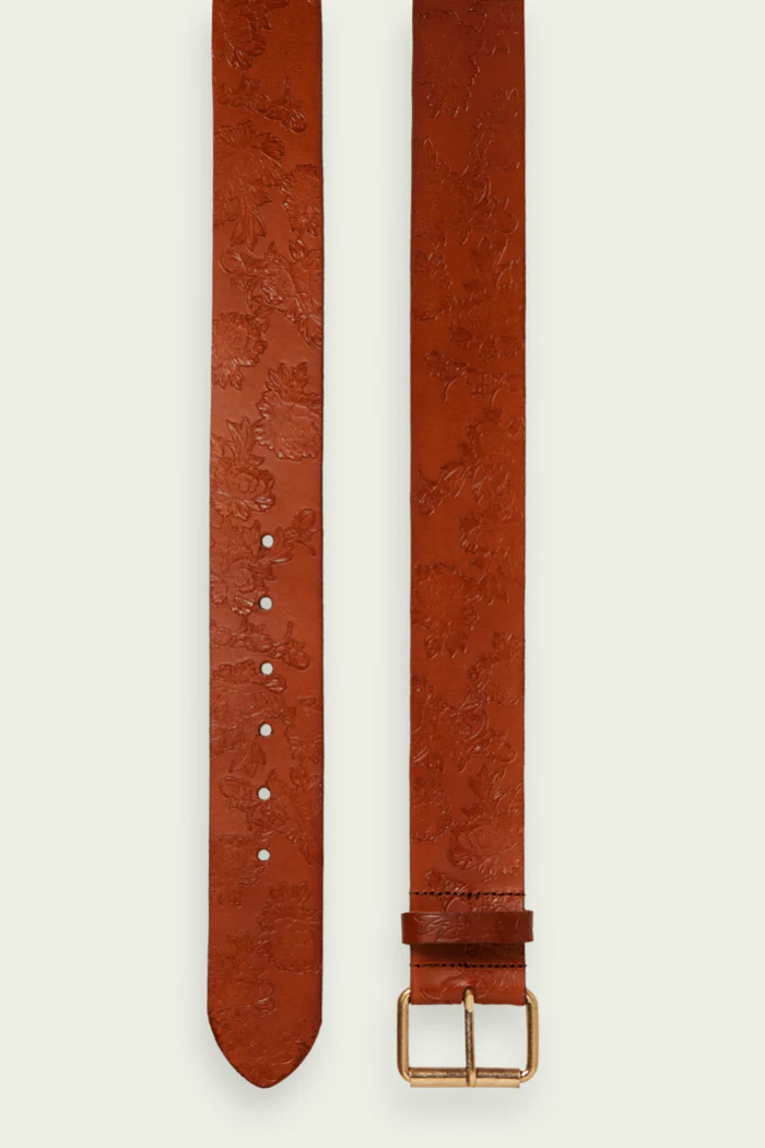 Debossed Leather Belt - Image 8