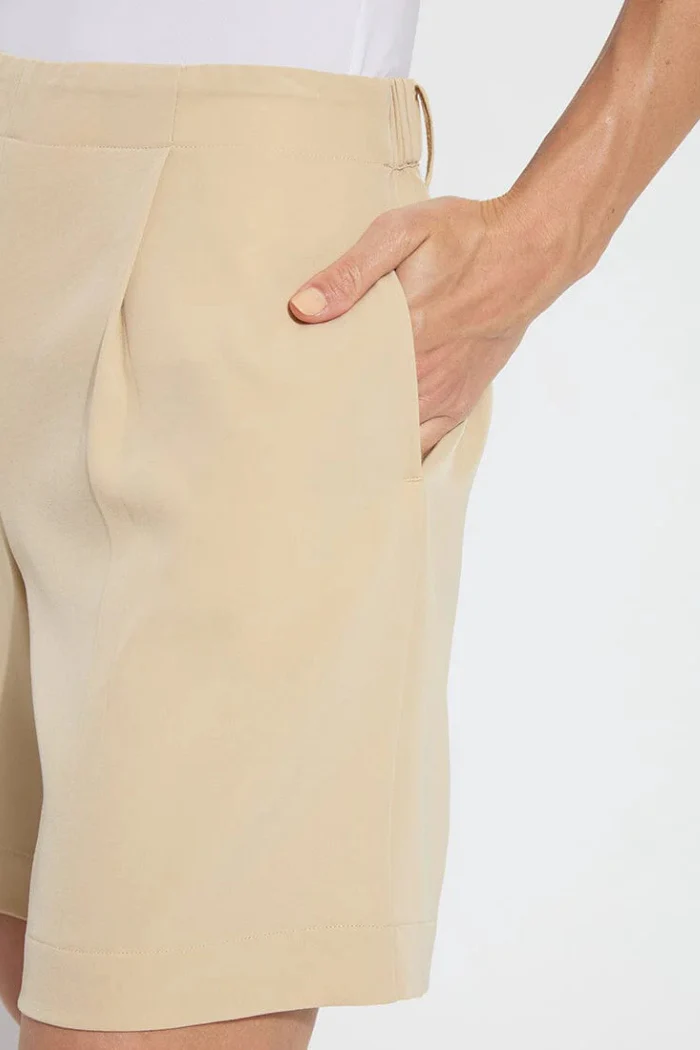 Dia Pleated Short - Raffia - Image 6