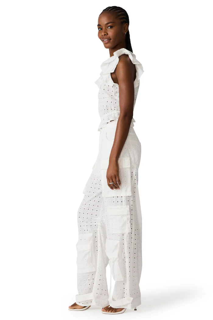Duo Pant White Eyelet - Image 3