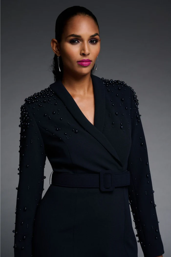 Embellished Belted Dress - Image 4