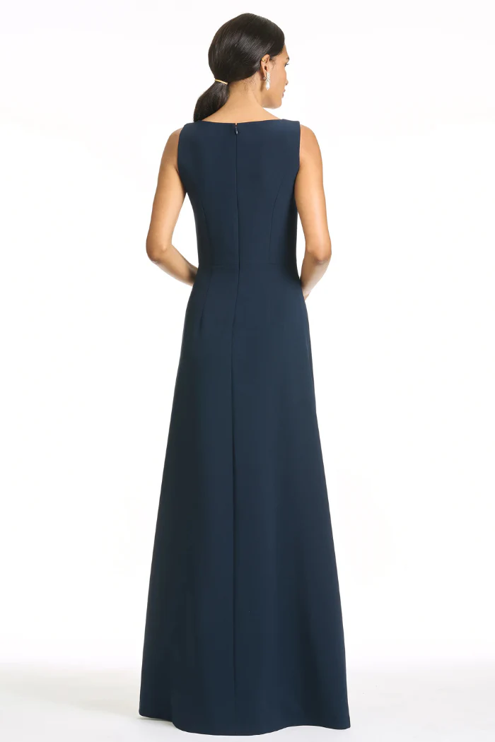 Embroidered Denee Gown - Midnight - Image 4