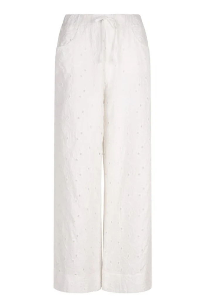Embroidered Flower Trousers - Image 5