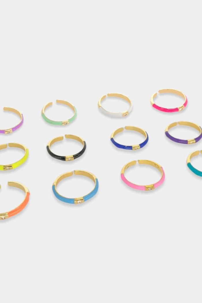Stud Enamel Ring - Image 4