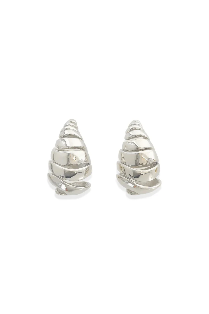 Enamel Swirl Earrings - Image 3
