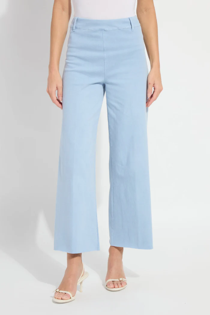 Erin Wide Leg Denim - Antique Wash Chalk Blue