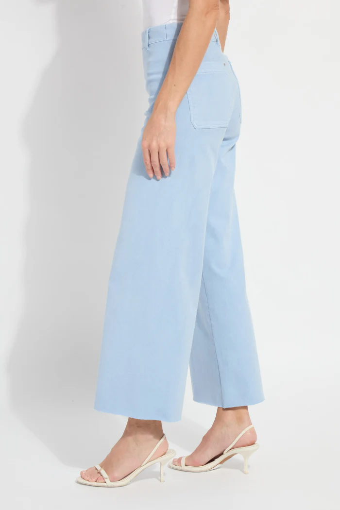 Erin Wide Leg Denim - Antique Wash Chalk Blue - Image 3