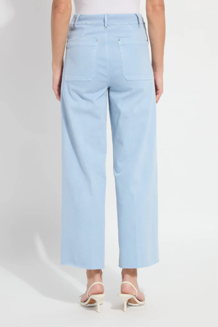 Erin Wide Leg Denim - Antique Wash Chalk Blue - Image 4