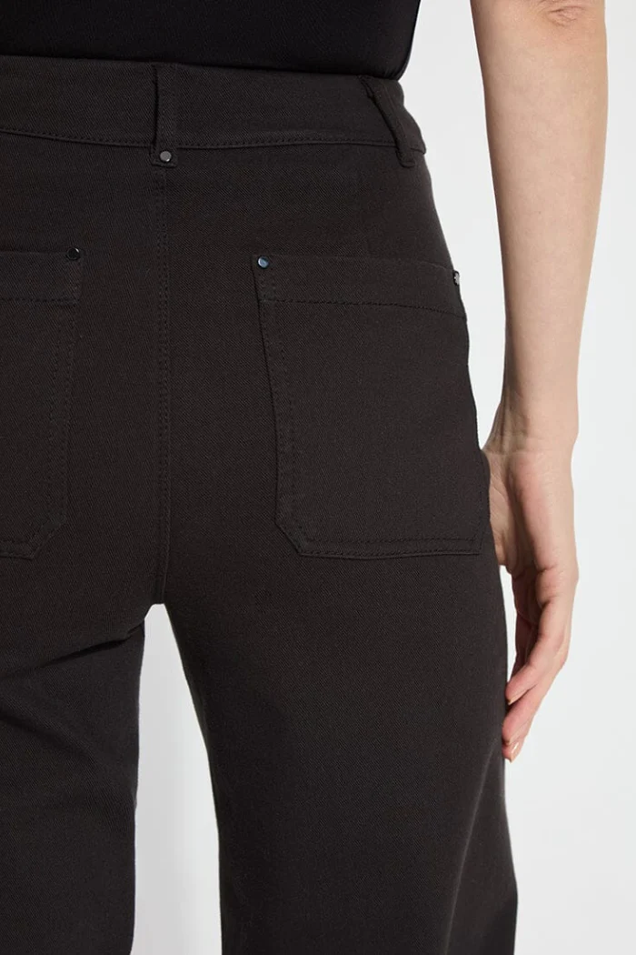 Erin Wide Leg Denim - Black - Image 5
