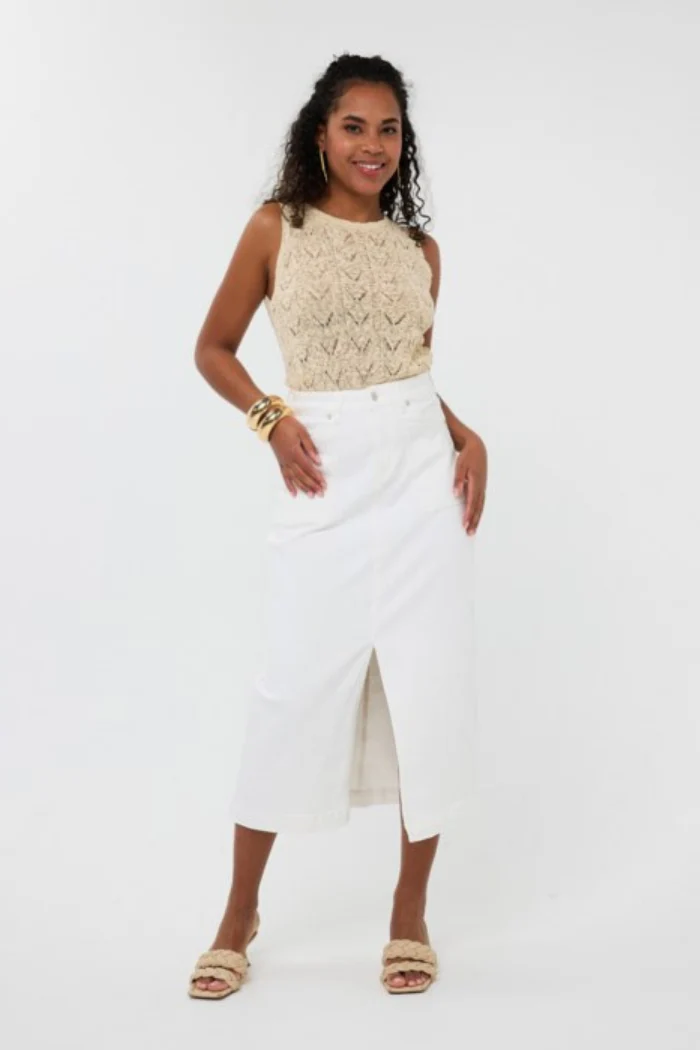 Fancy Knit Top - Light Sand - Image 2